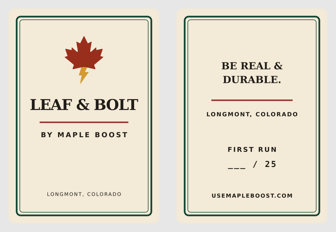 Leaf & Bolt Ball Cap [PREORDER]